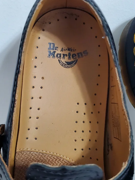 Dr. Martens Mary Jane Double Buckle 12916 Black Smooth Leather Womens 11 - Picture 6 of 9